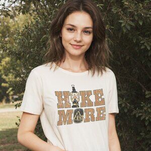 Vintage "Hike More" T-Shirt | Retro Outdoor Camping Graphic Tee for Nature Lover